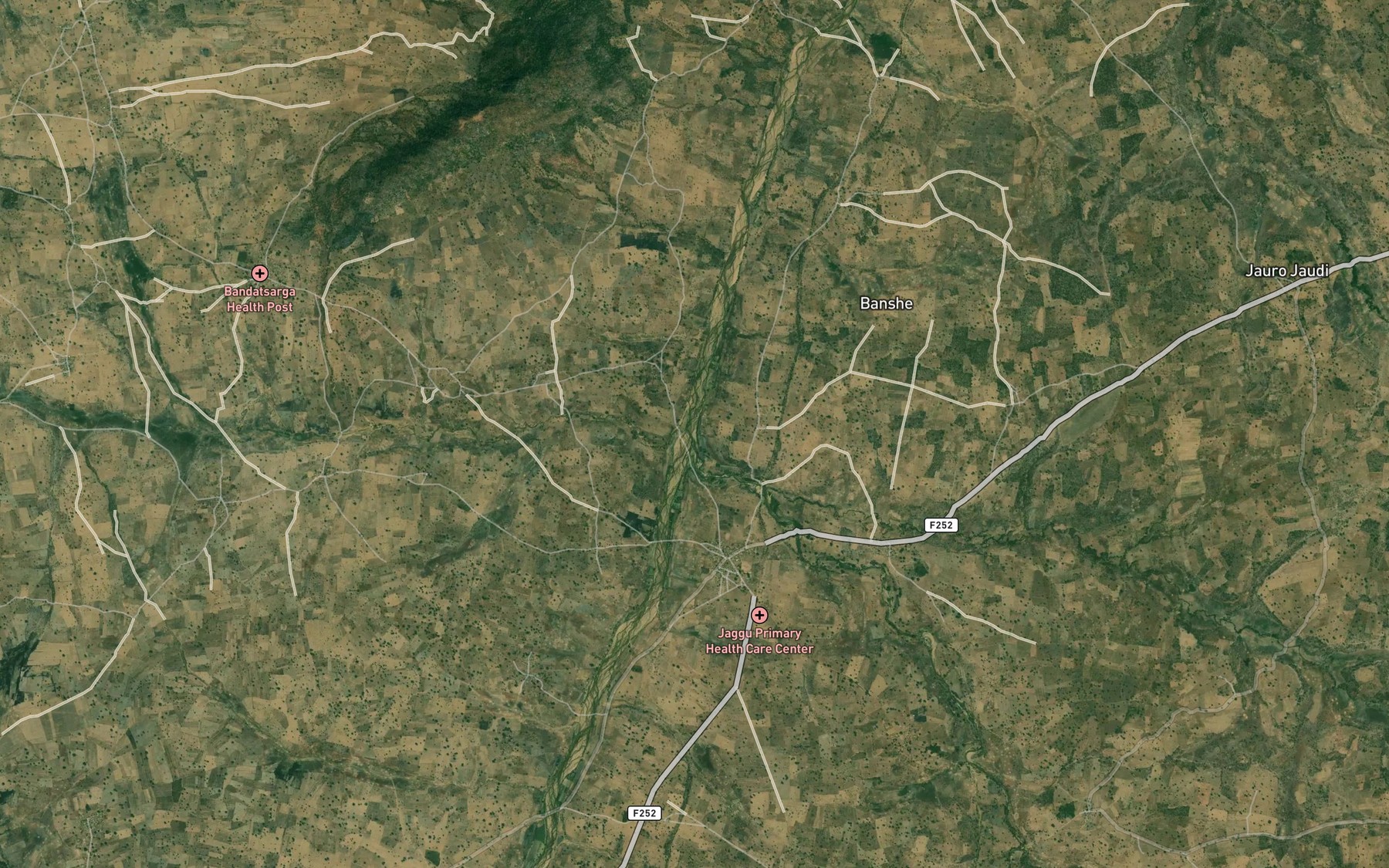Satellite map of the River Bari