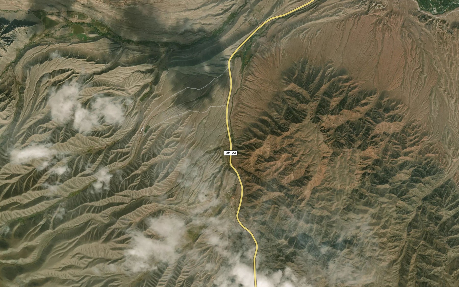 Satellite map of the Ichkebulak