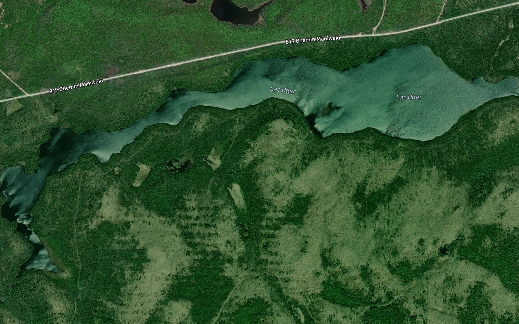 Satellite map of the Lac Otter