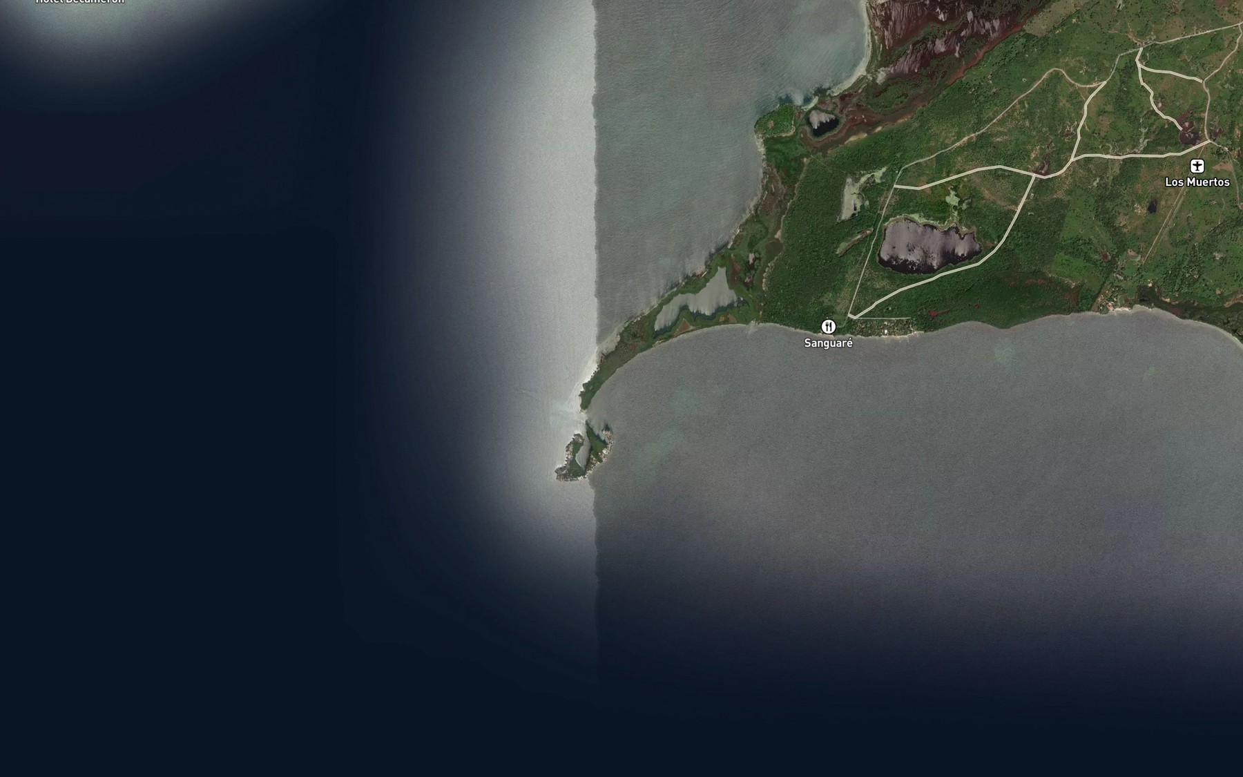 Satellite map of the Ensenada de La Caldera