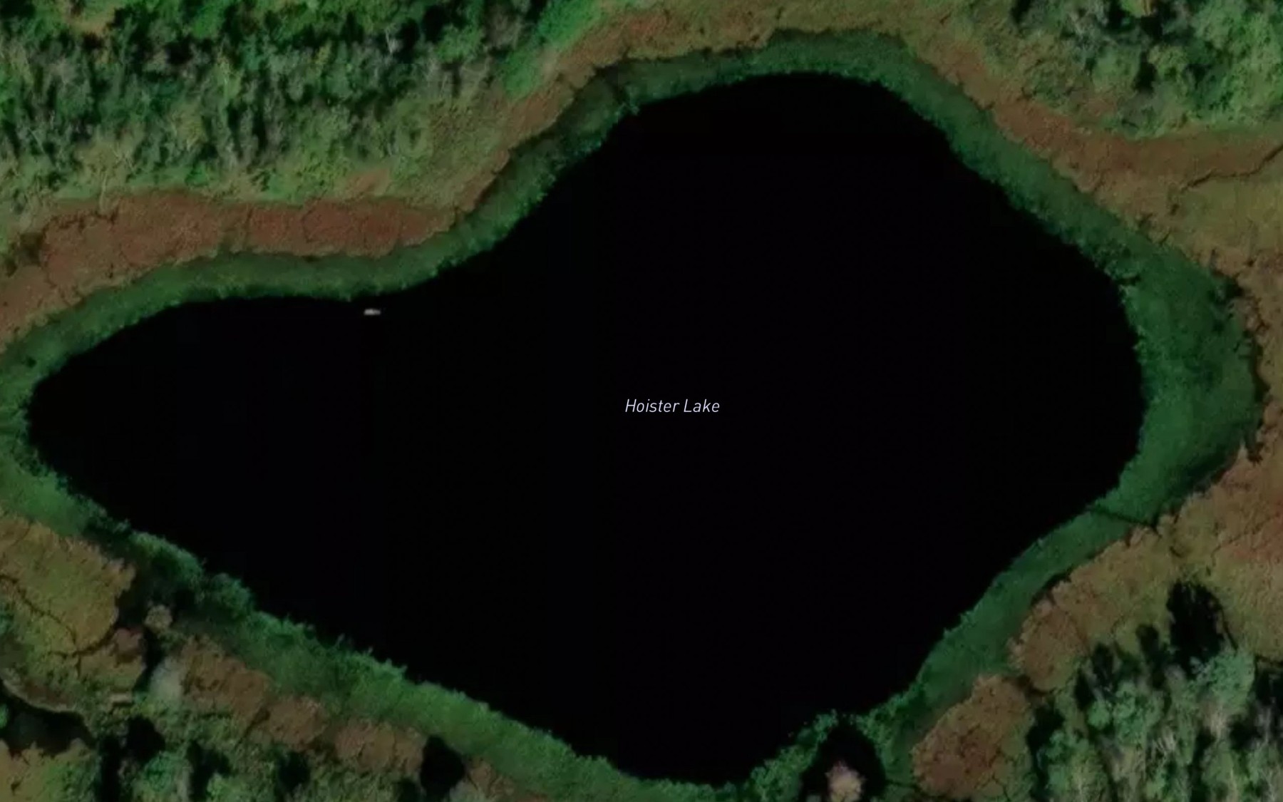 Satellite map of the Hoister Lake