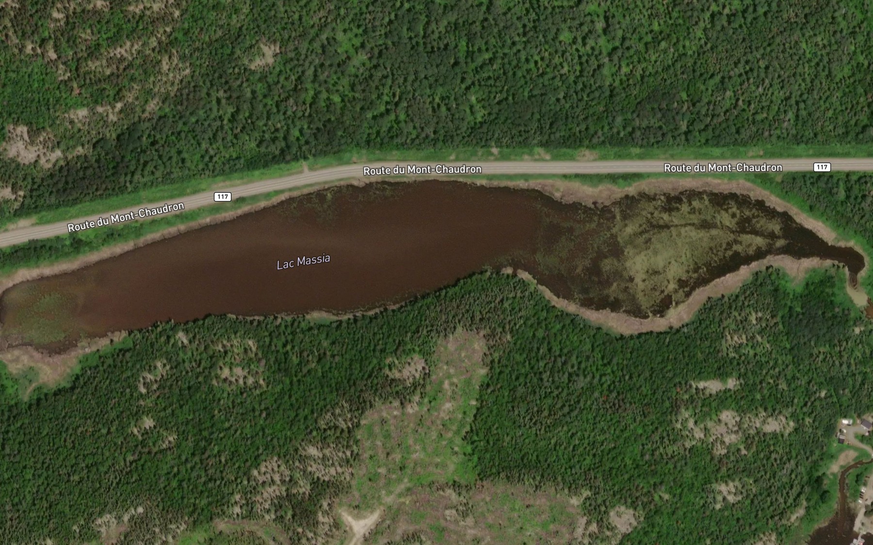 Satellite map of the Lac Massia