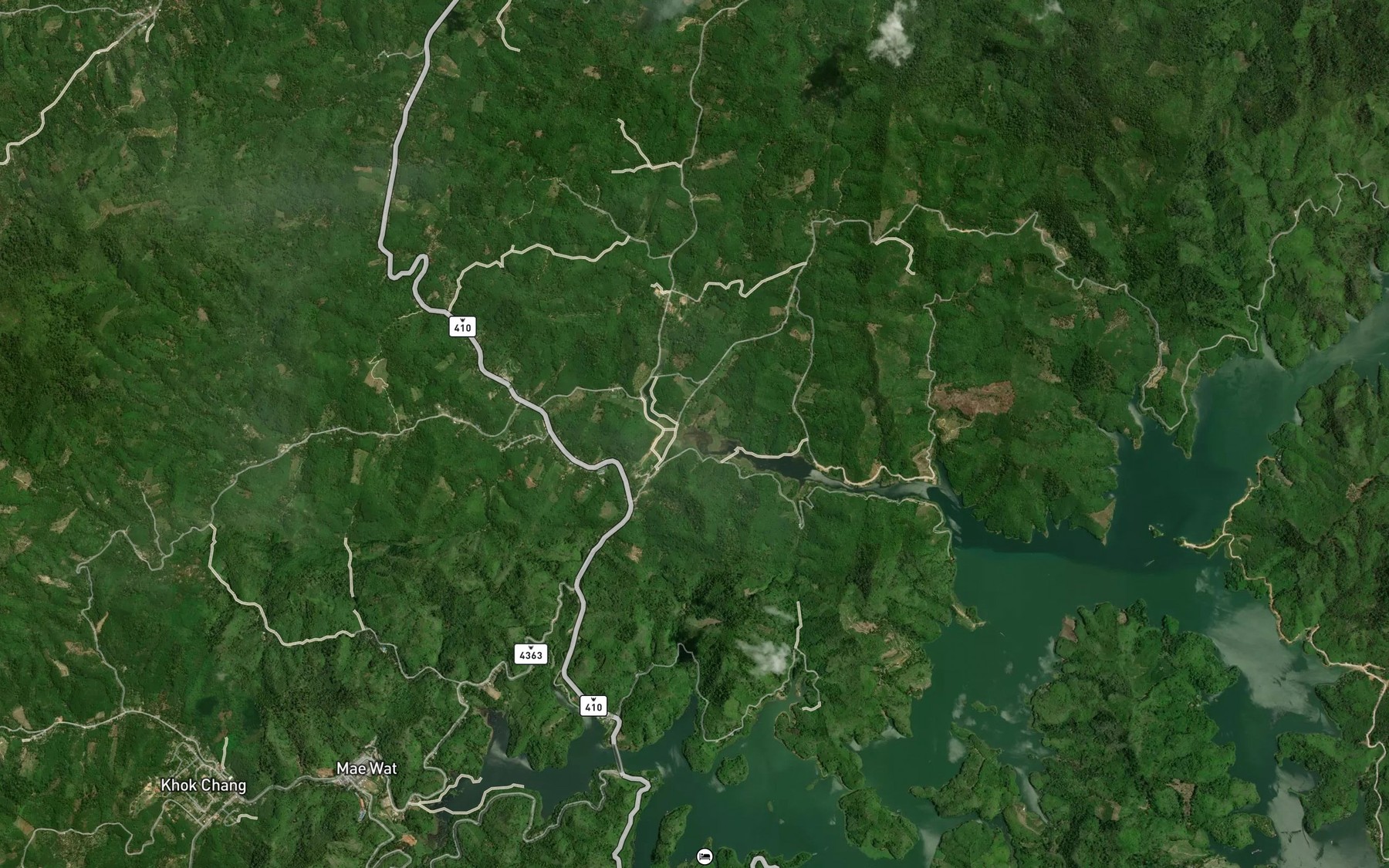 Satellite map of the Khlong Bo Hin