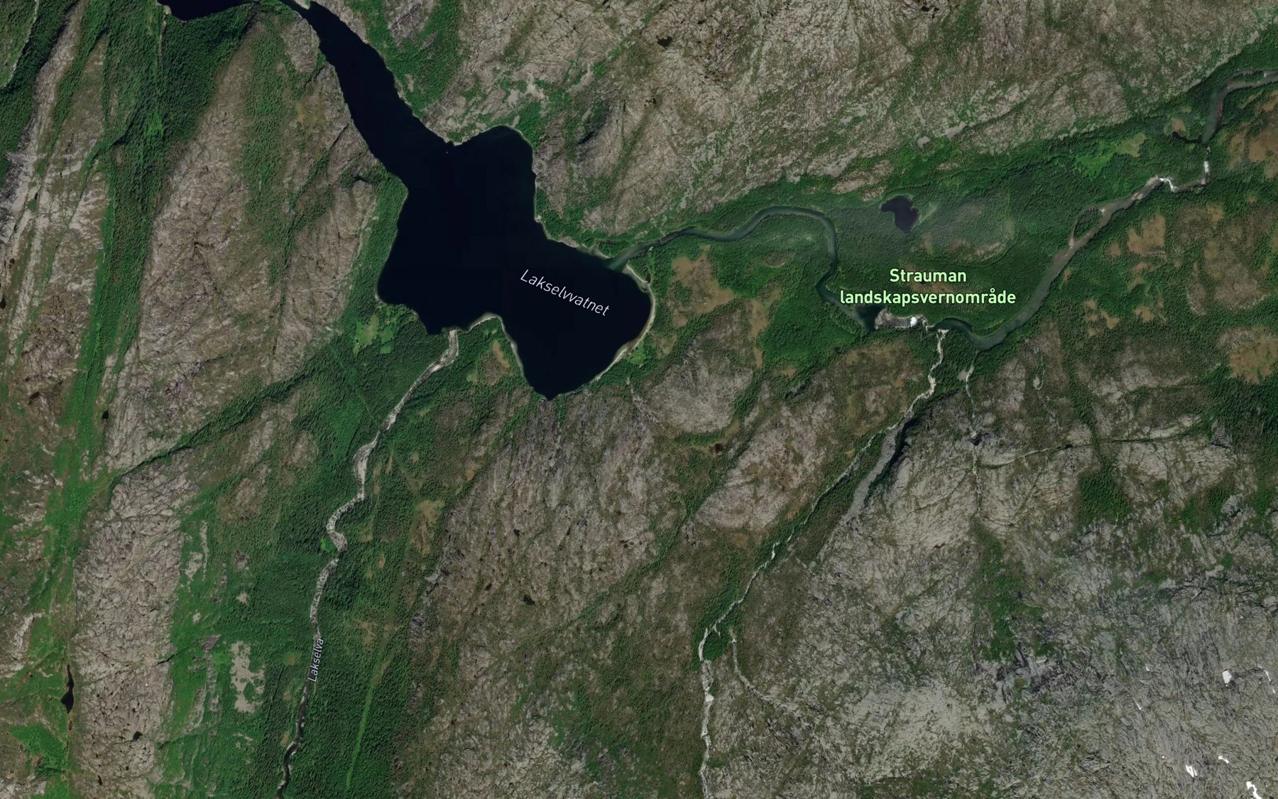 Satellite map of the Sagbekken