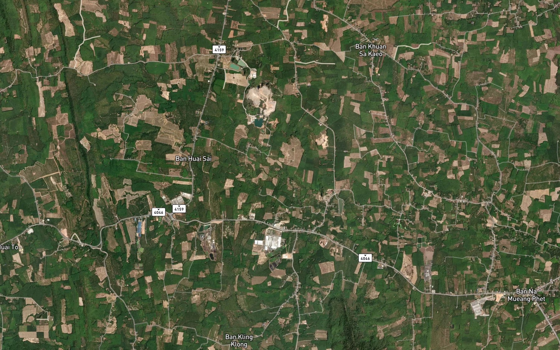 Satellite map of the Khlong Ang Thong