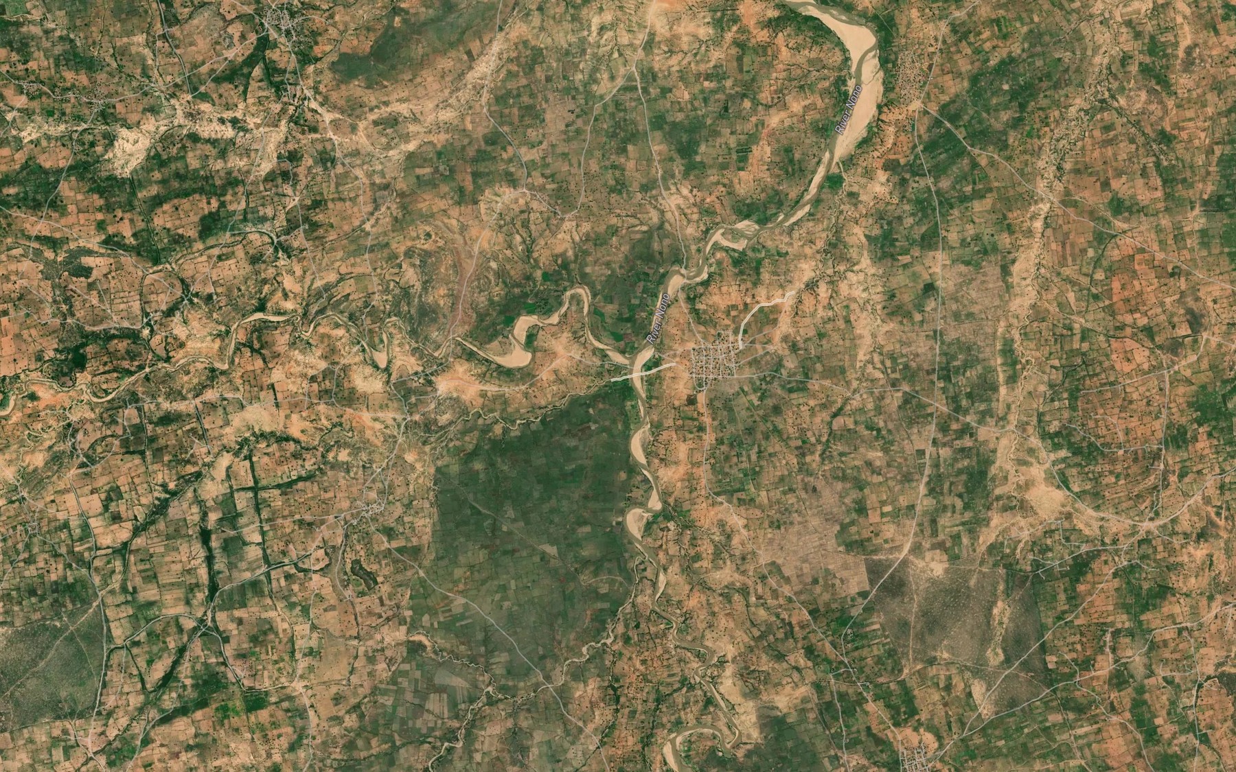 Satellite map of the Deba