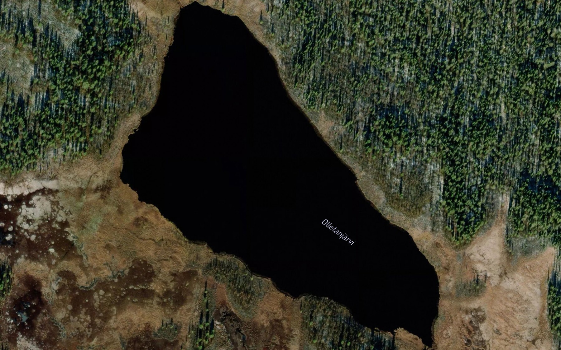 Satellite map of the Olletanjarvi