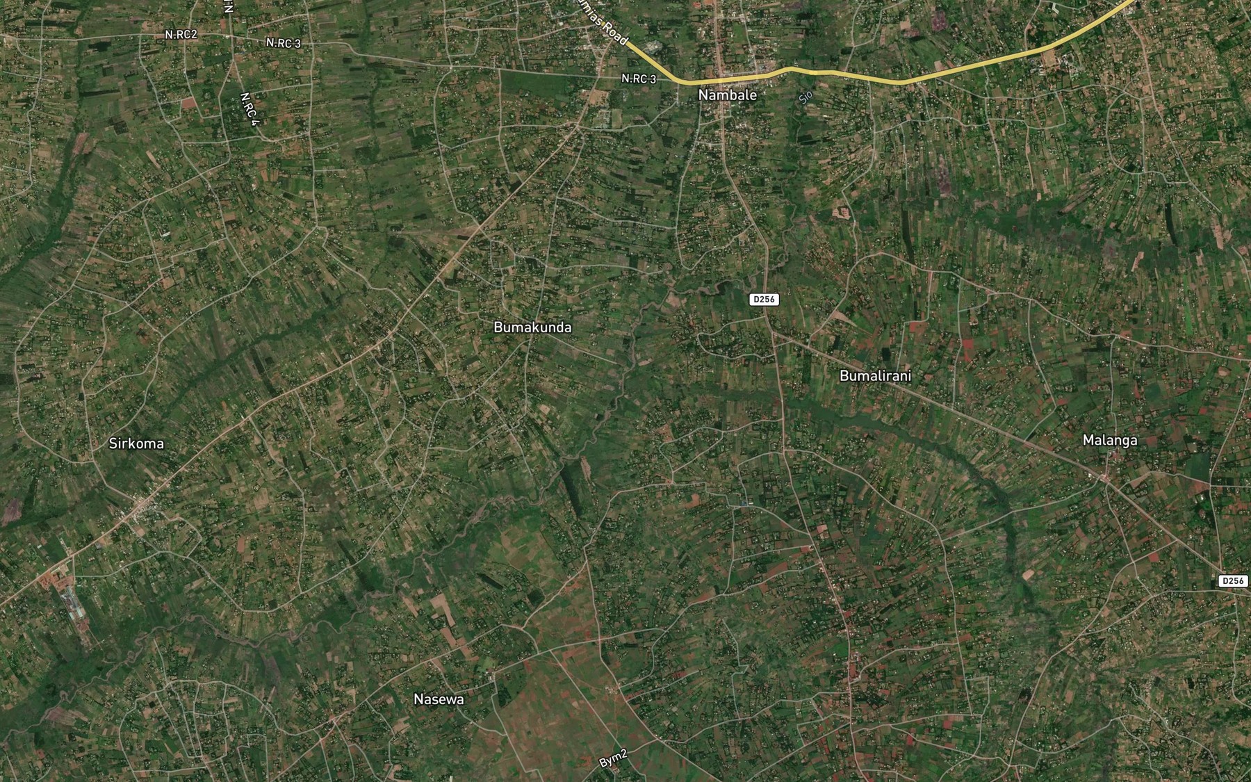 Satellite map of the Mererak