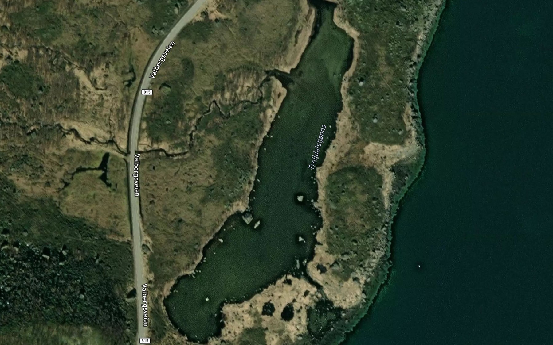 Satellite map of the Trolldalstjorna