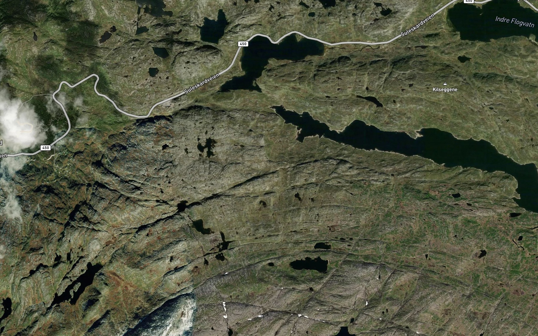 Satellite map of the Hilleknutbekken