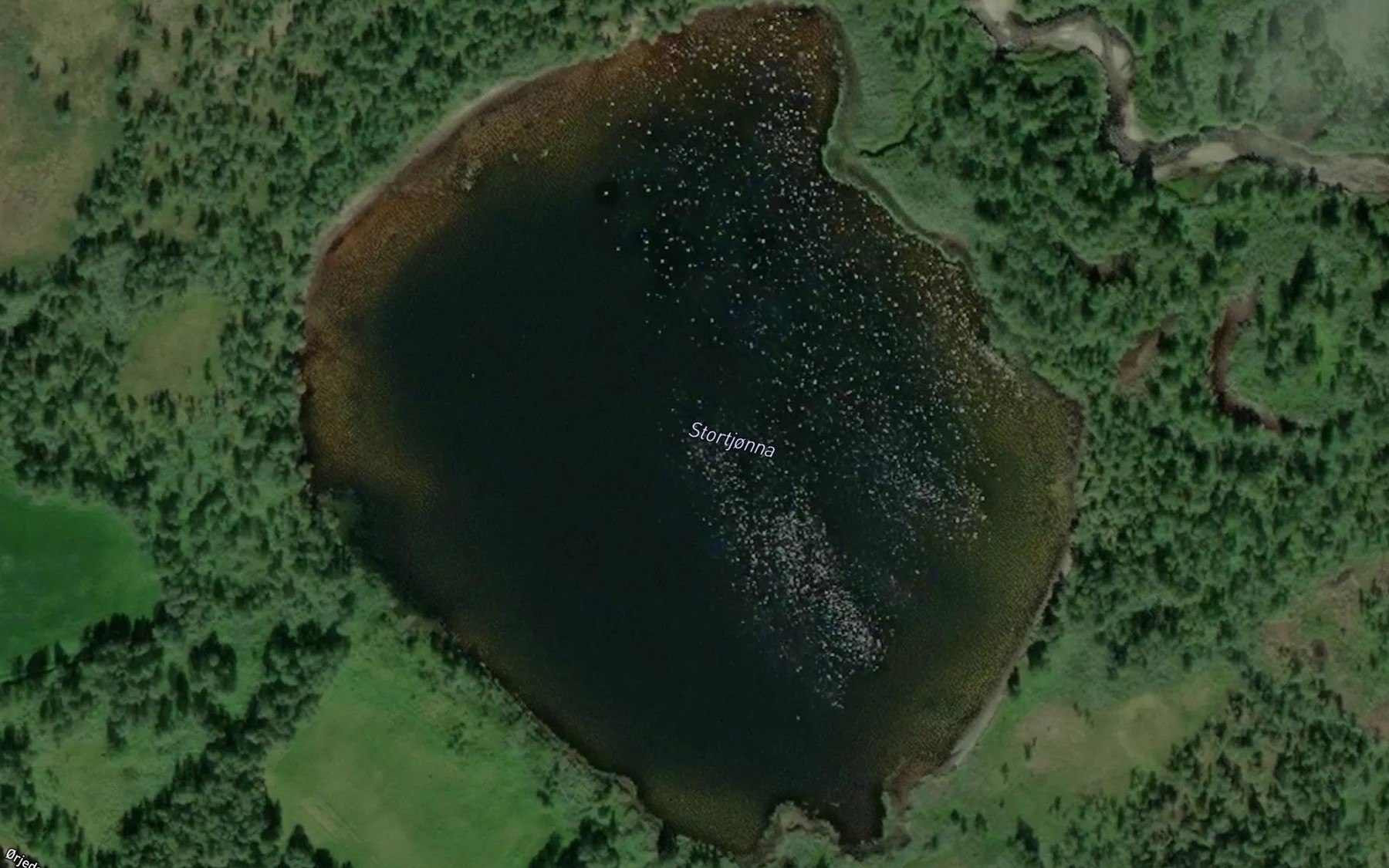 Satellite map of the Stortjonna