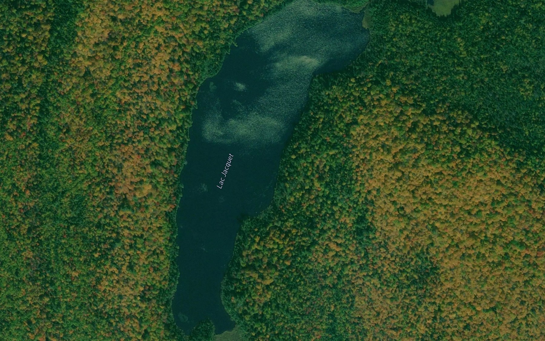 Satellite map of the Lac Jacquet