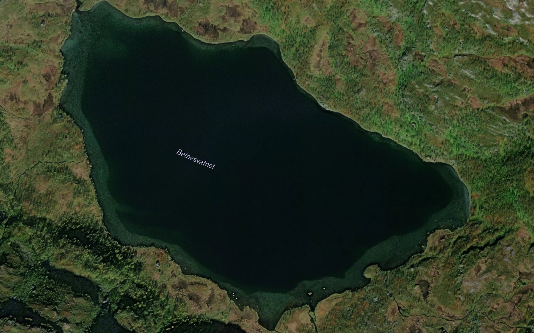 Satellite map of the Belnesvatnet