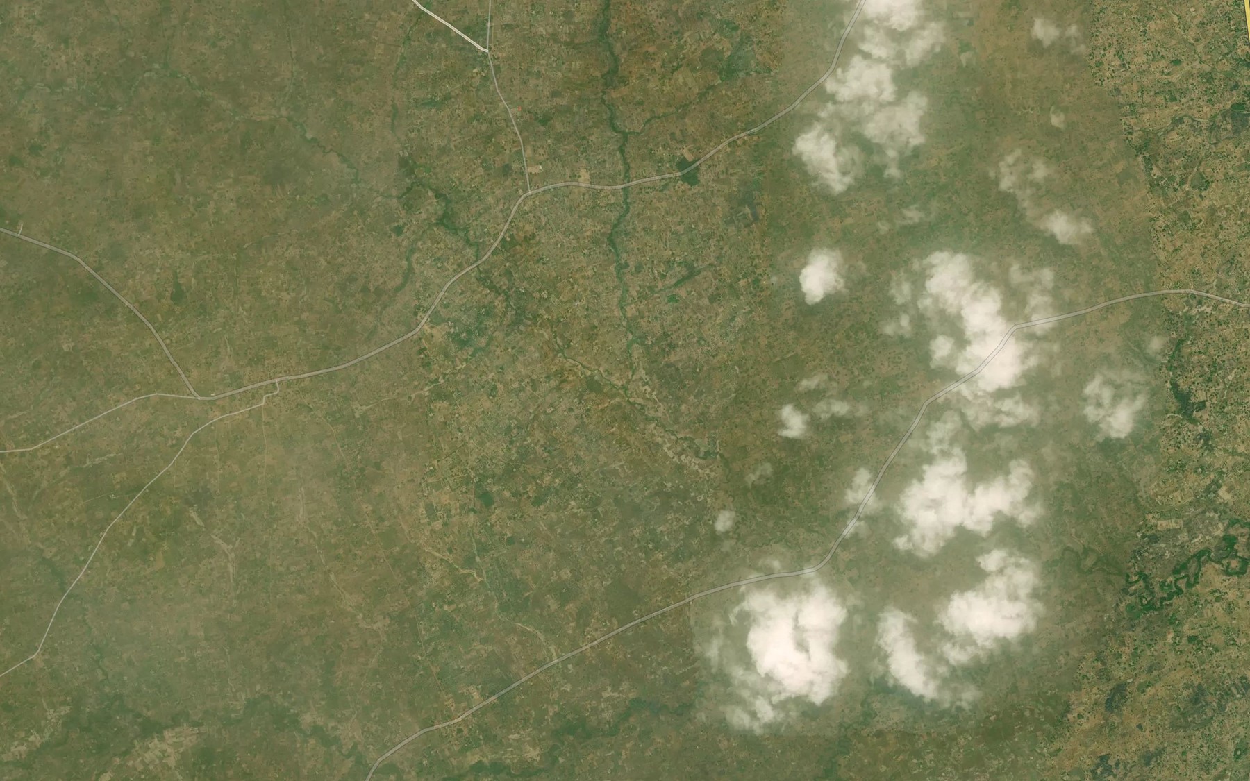 Satellite map of the River Nakachi