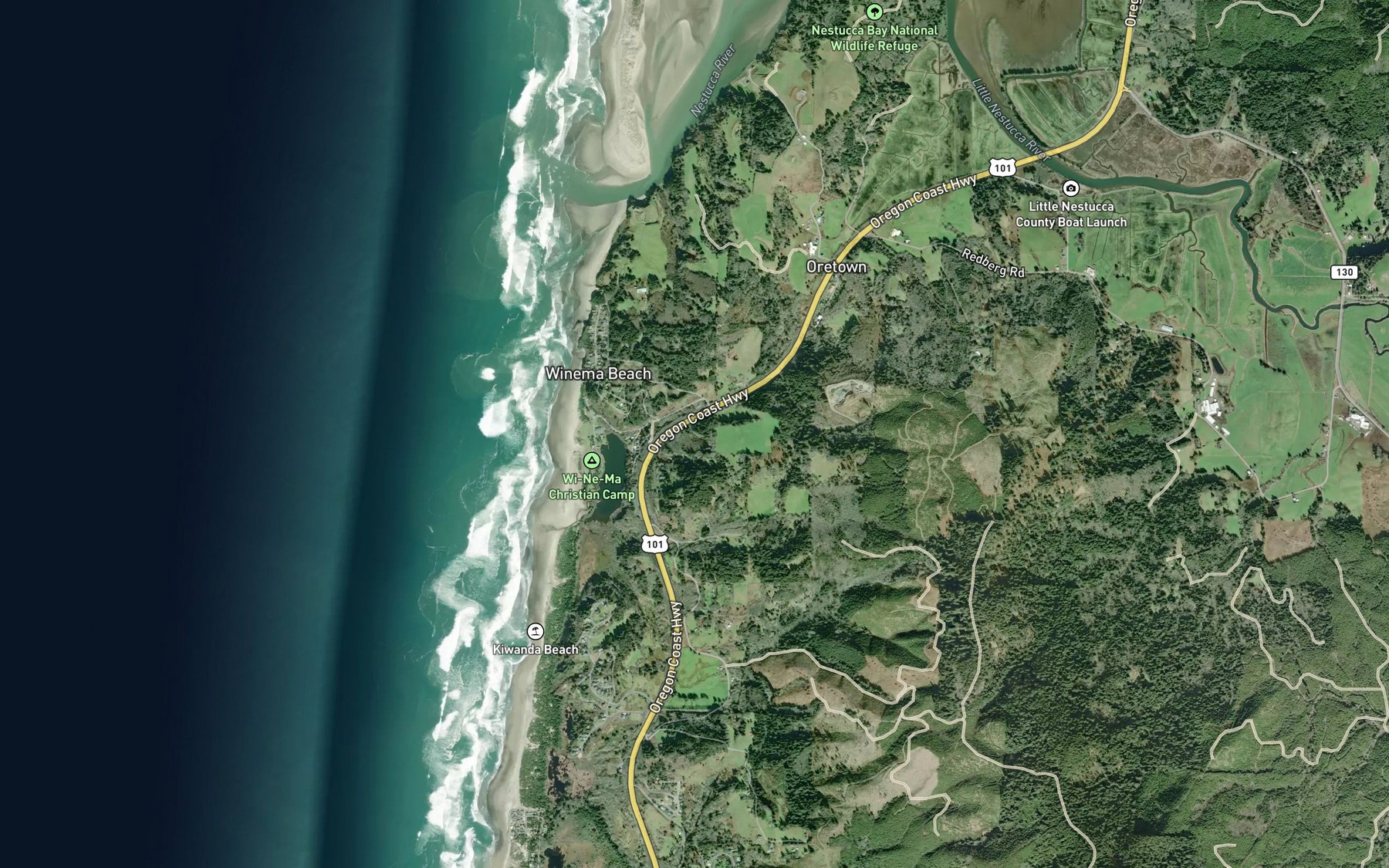 Satellite map of the Morgan Spring
