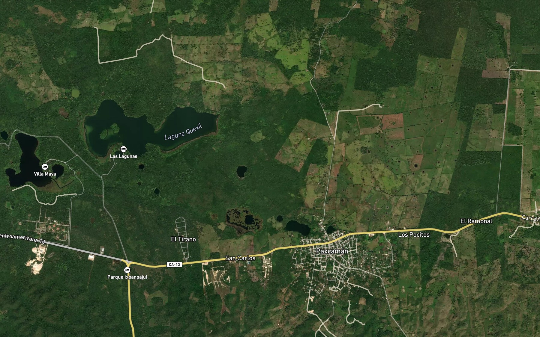 Satellite map of the Aguada El Xex