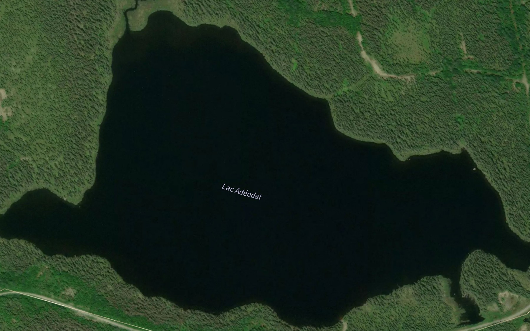 Satellite map of the Lac Adeodat
