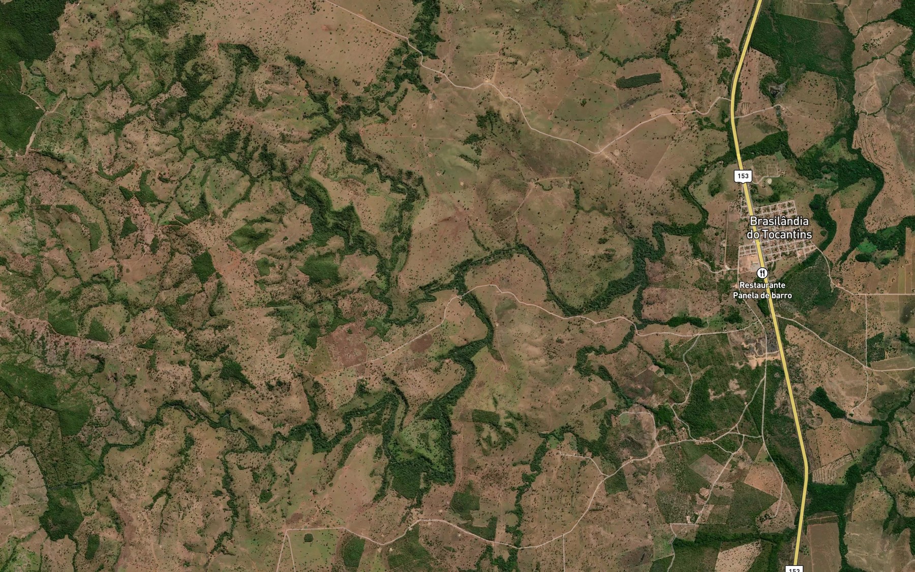 Satellite map of the Rio Feinho