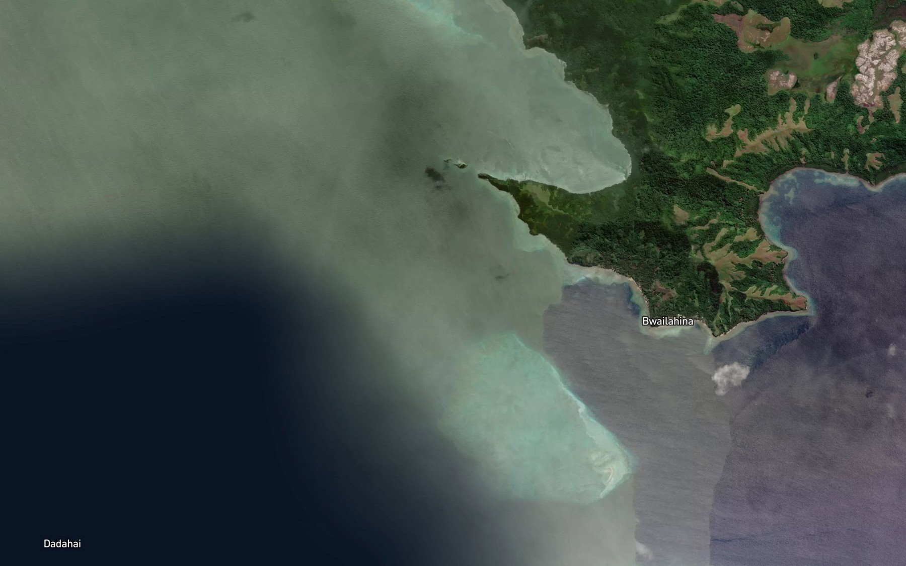 Satellite map of the Doga Siu Siu Passage