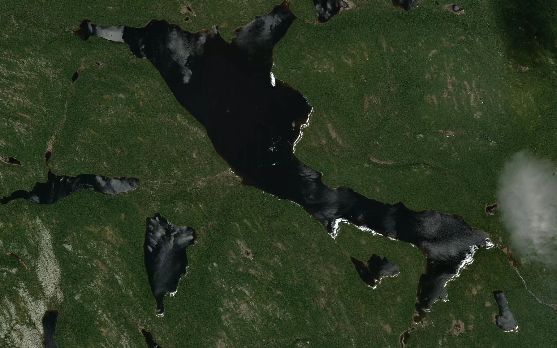 Satellite map of the Lac Ripault
