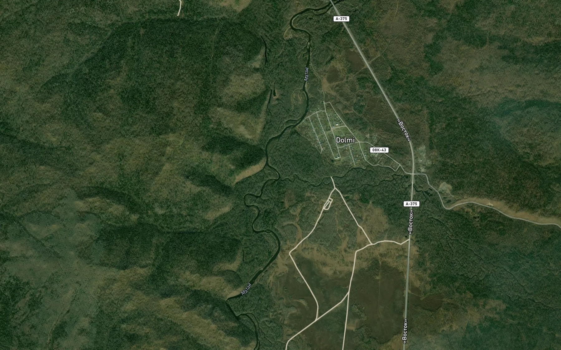 Satellite map of the Dolmi