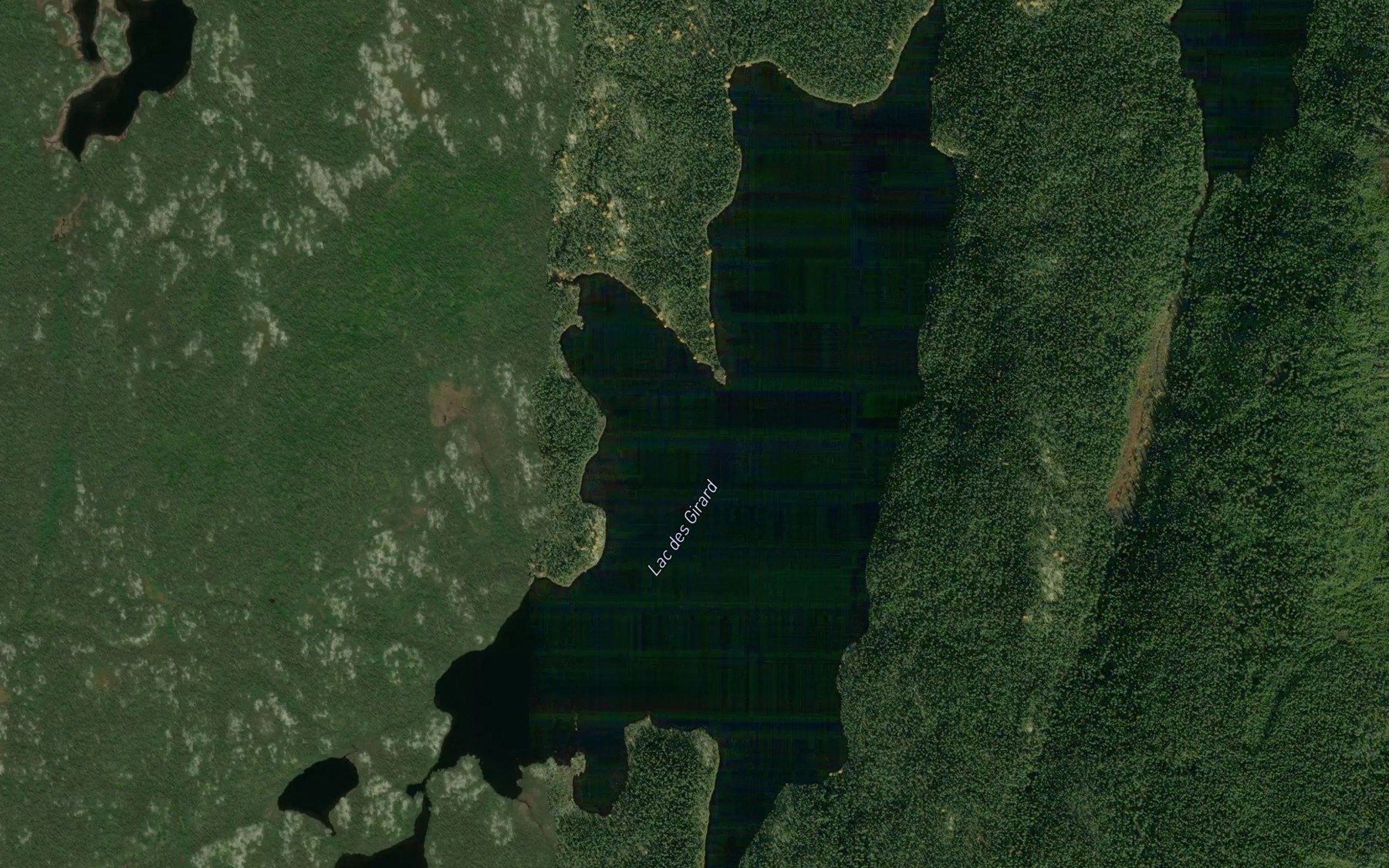 Satellite map of the Lac des Girard