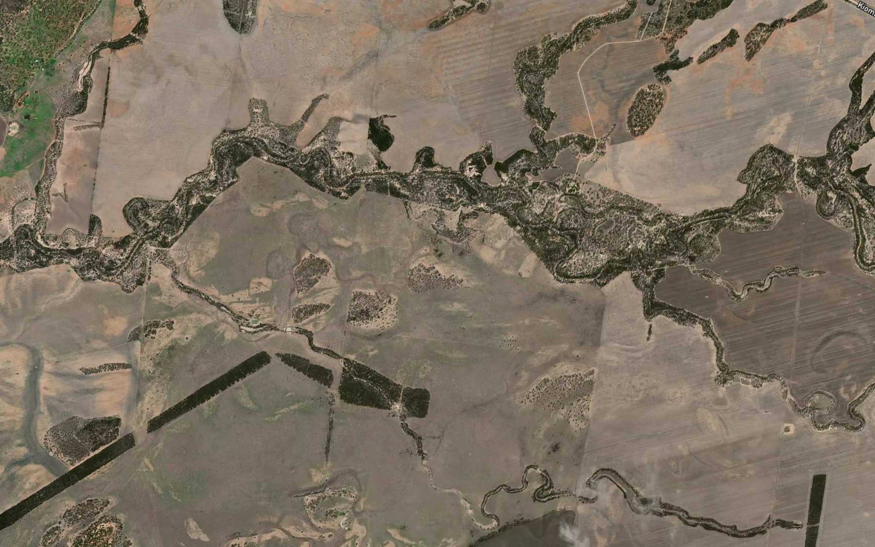 Satellite map of the Minnel Creek