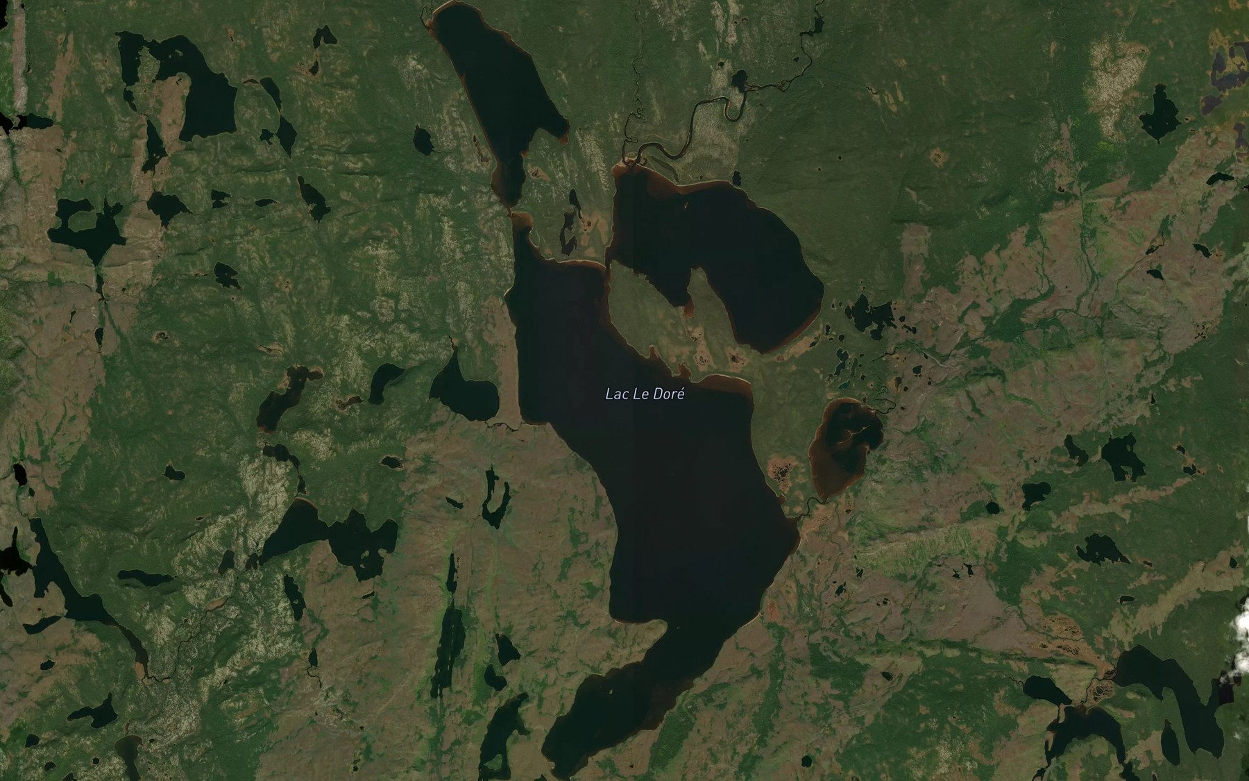 Satellite map of the Lac Le Dore