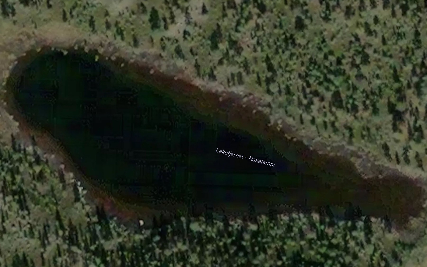 Satellite map of the Laketjernet