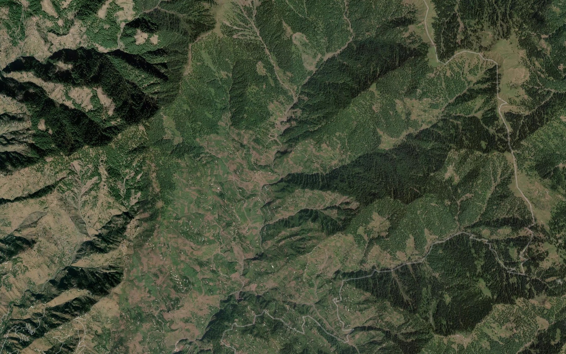 Satellite map of the Khariala da Katha