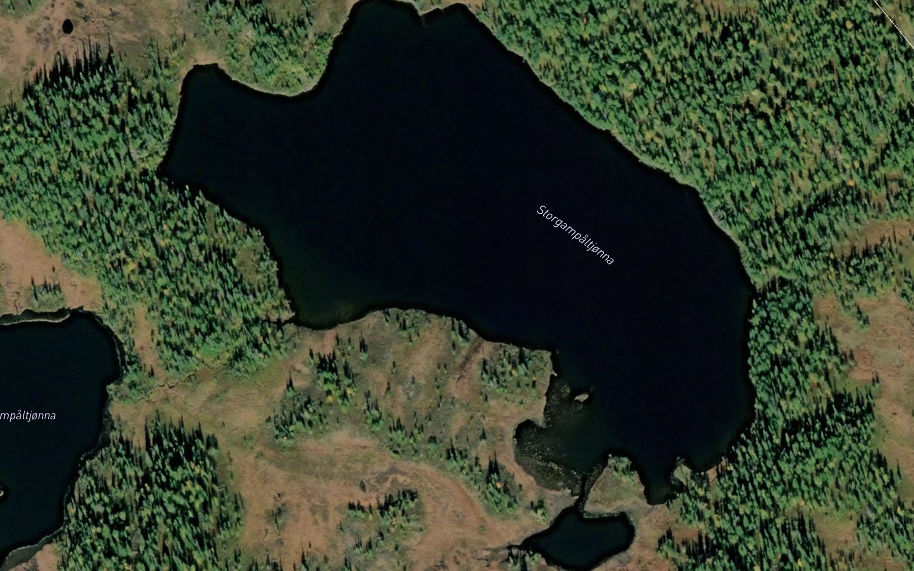 Satellite map of the Storgampaltjorna