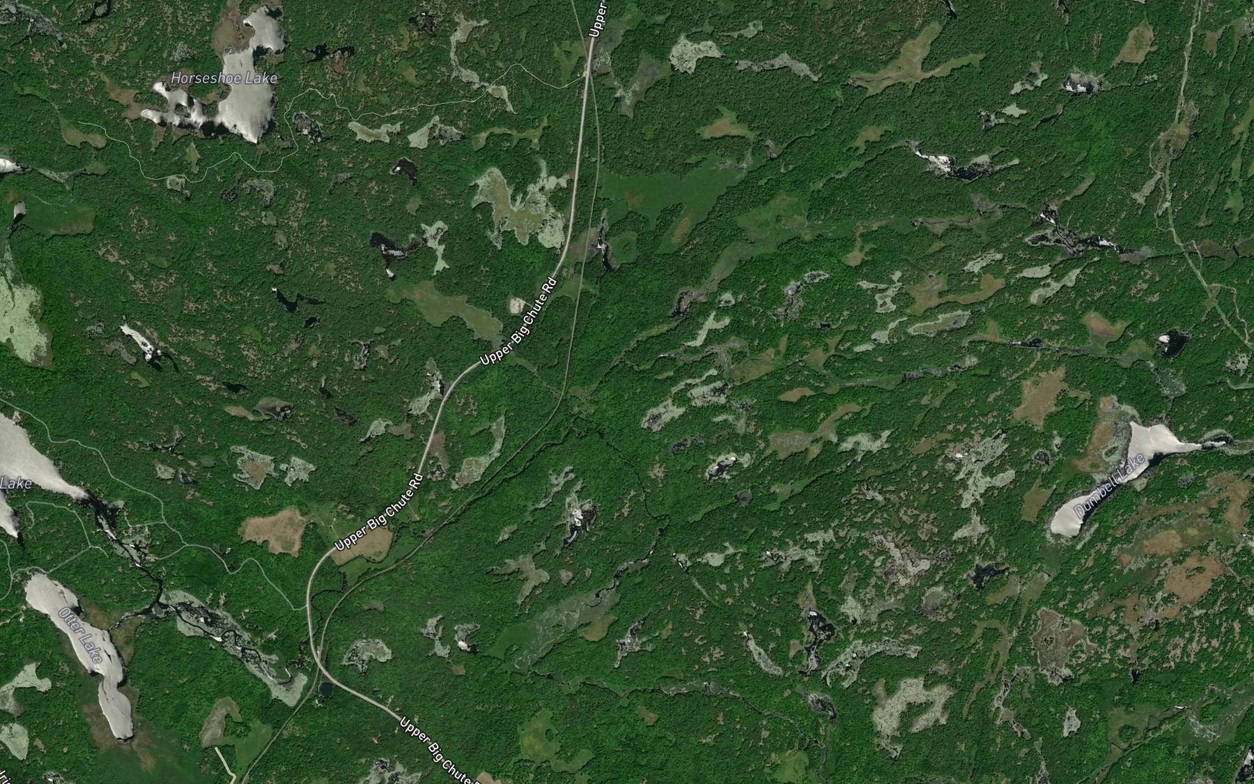 Satellite map of the Little Creek