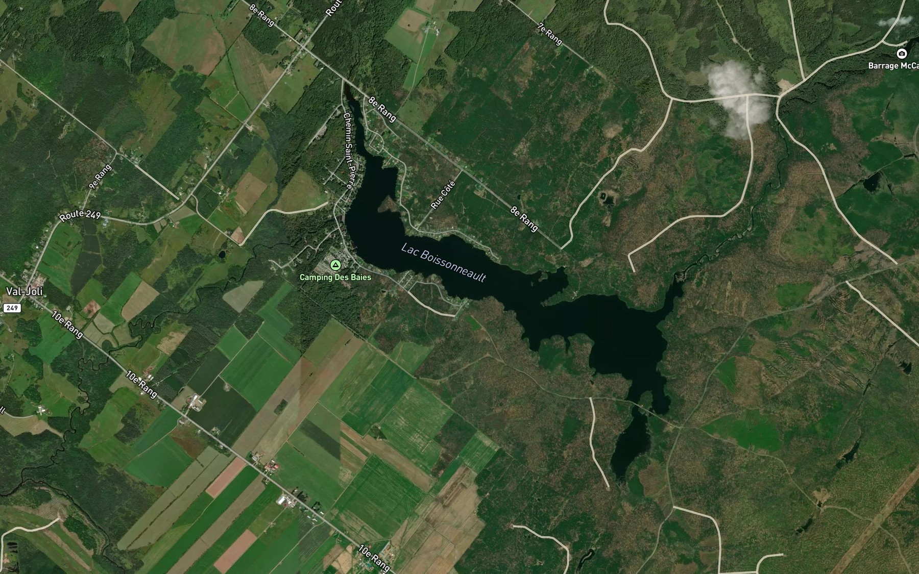 Satellite map of the Baie Vigneux