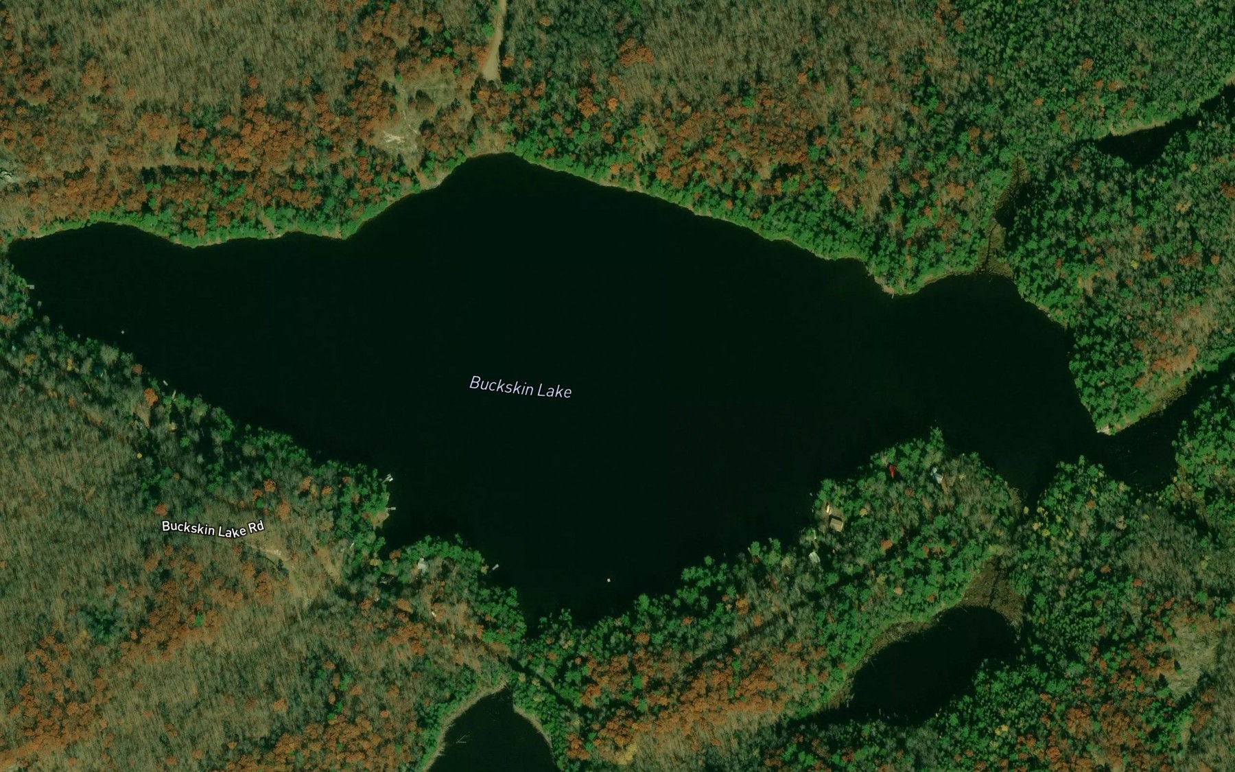 Satellite map of the Buckskin Lake