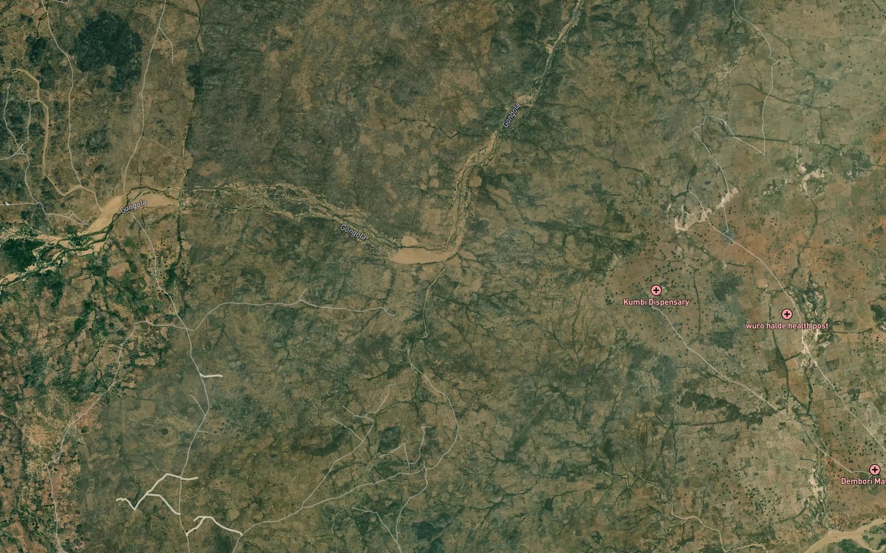 Satellite map of the Bunga