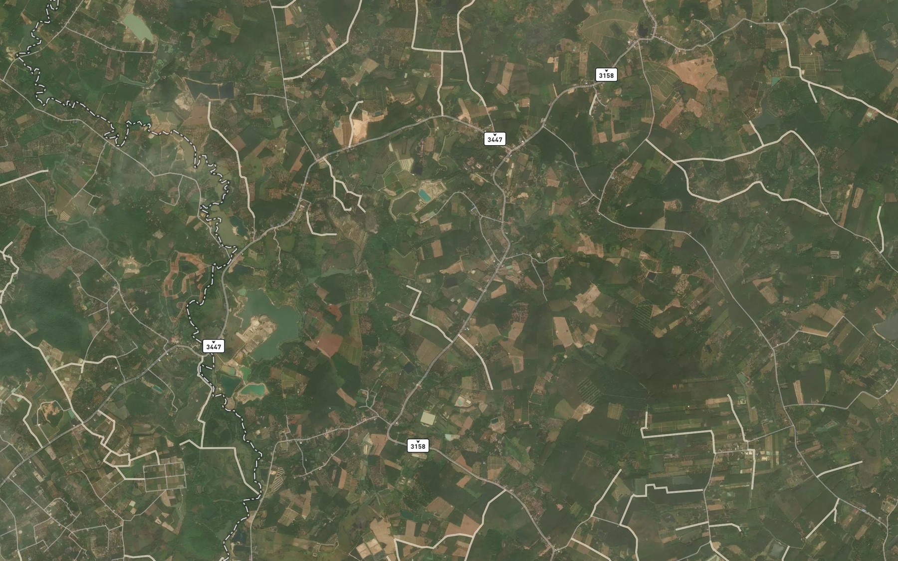 Satellite map of the Sa Thung Ko Klang