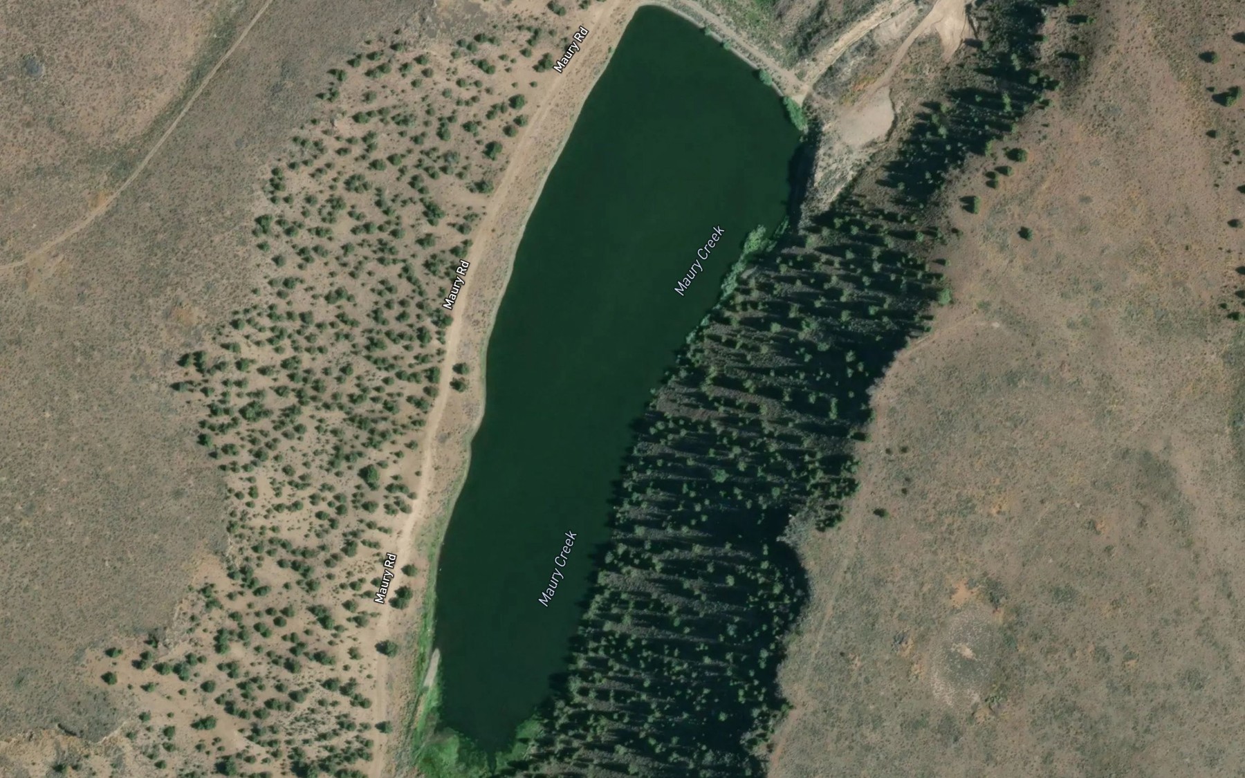 Satellite map of the Mainline Reservoir Number 1