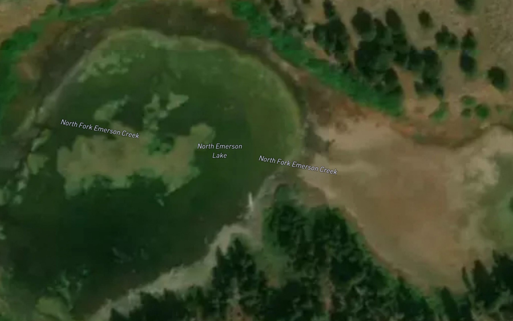 Satellite map of the North Emerson Lake