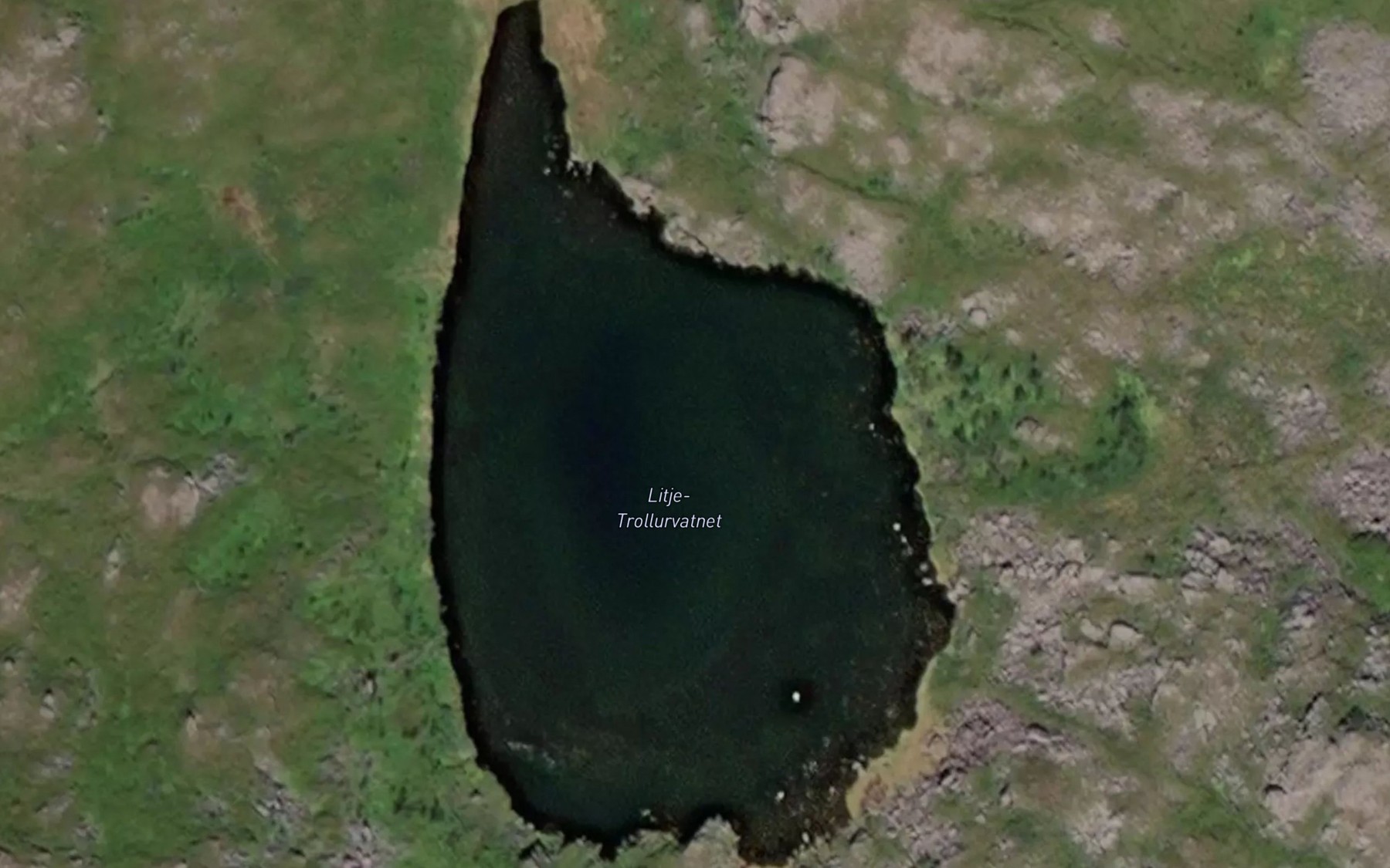 Satellite map of the Littje-Trollurvatnet