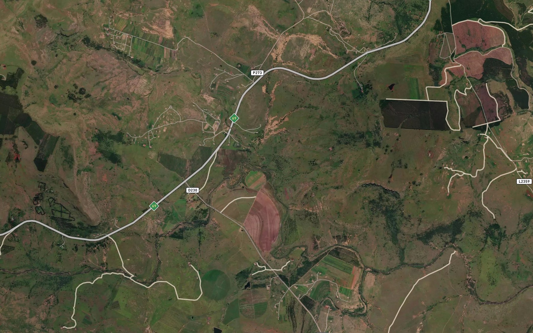 Satellite map of the KwaXamu