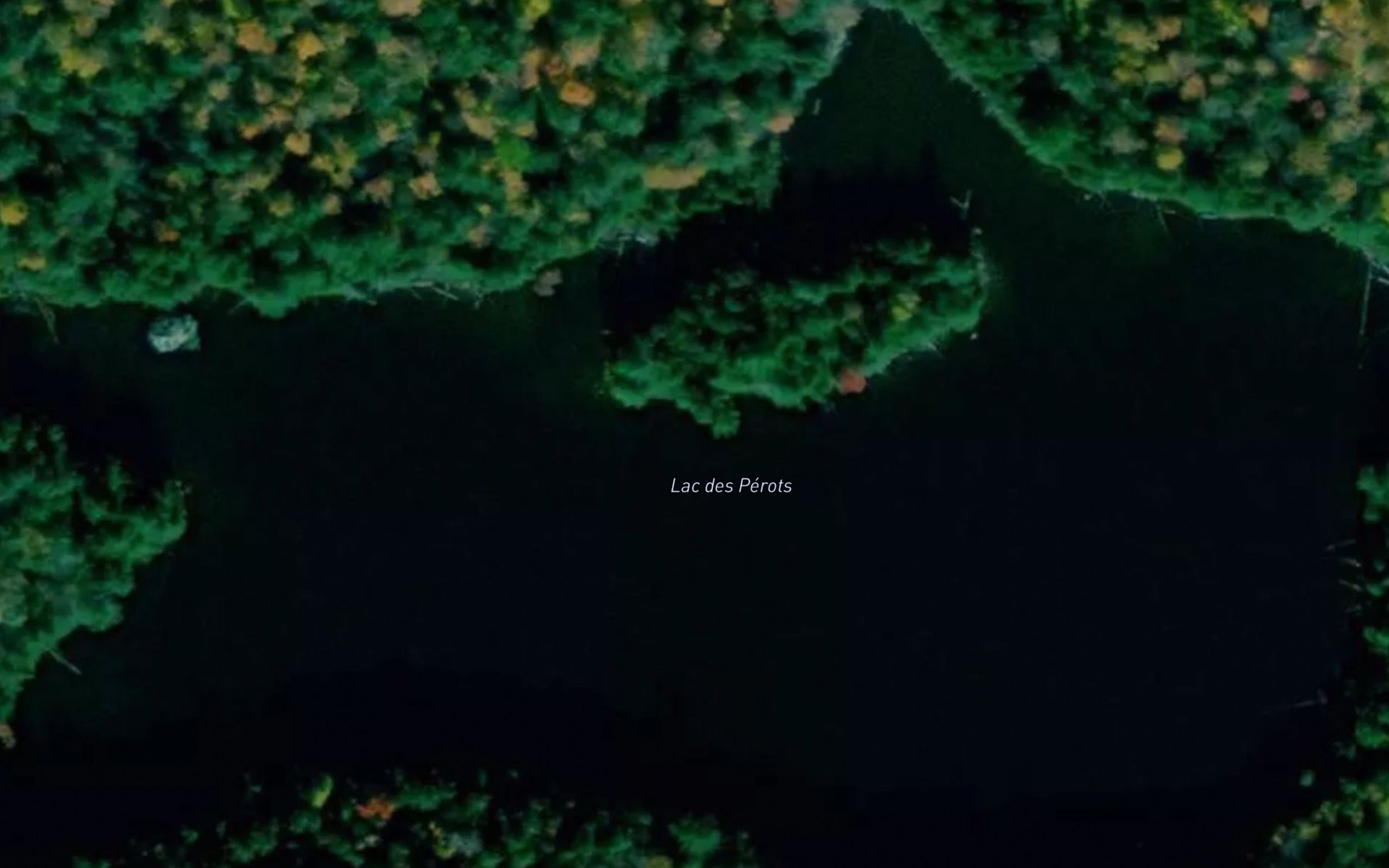 Satellite map of the Lac des Perots