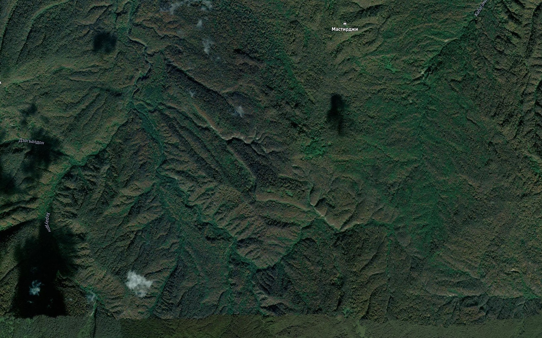 Satellite map of the Saurskiye Istochniki