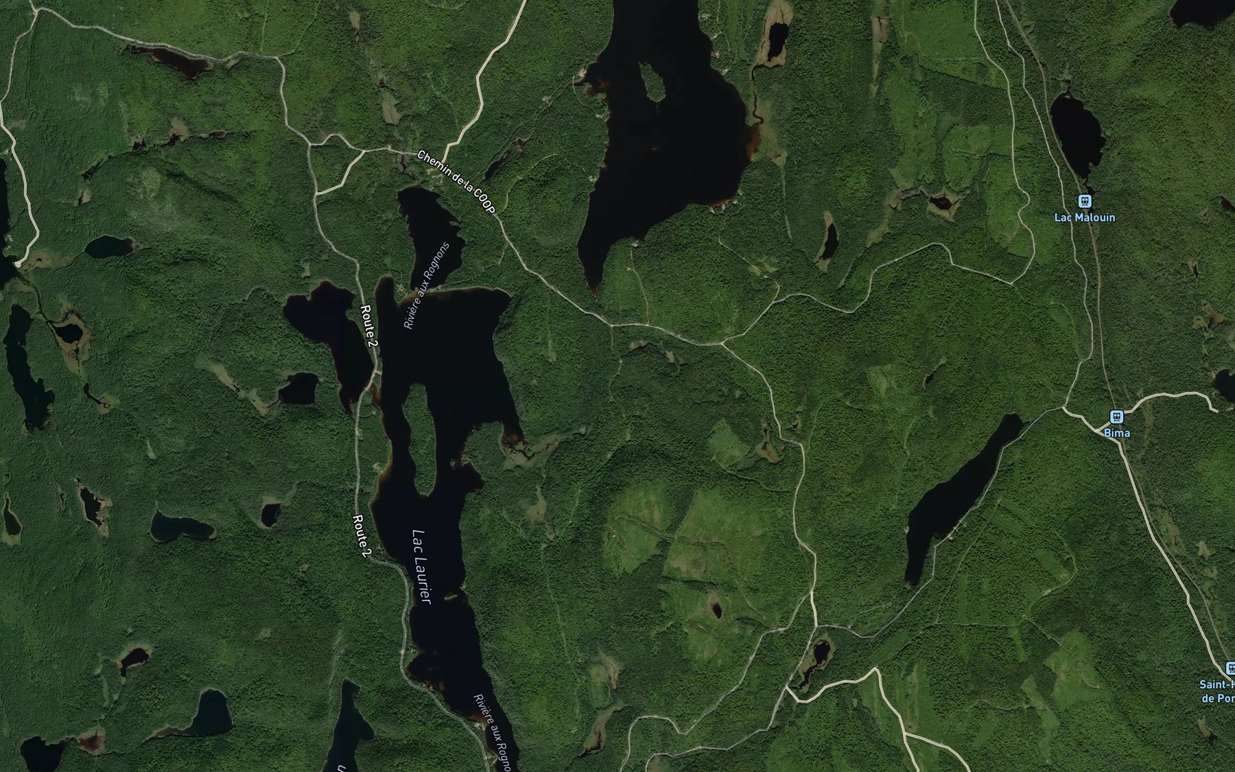 Satellite map of the Baie a Pierre