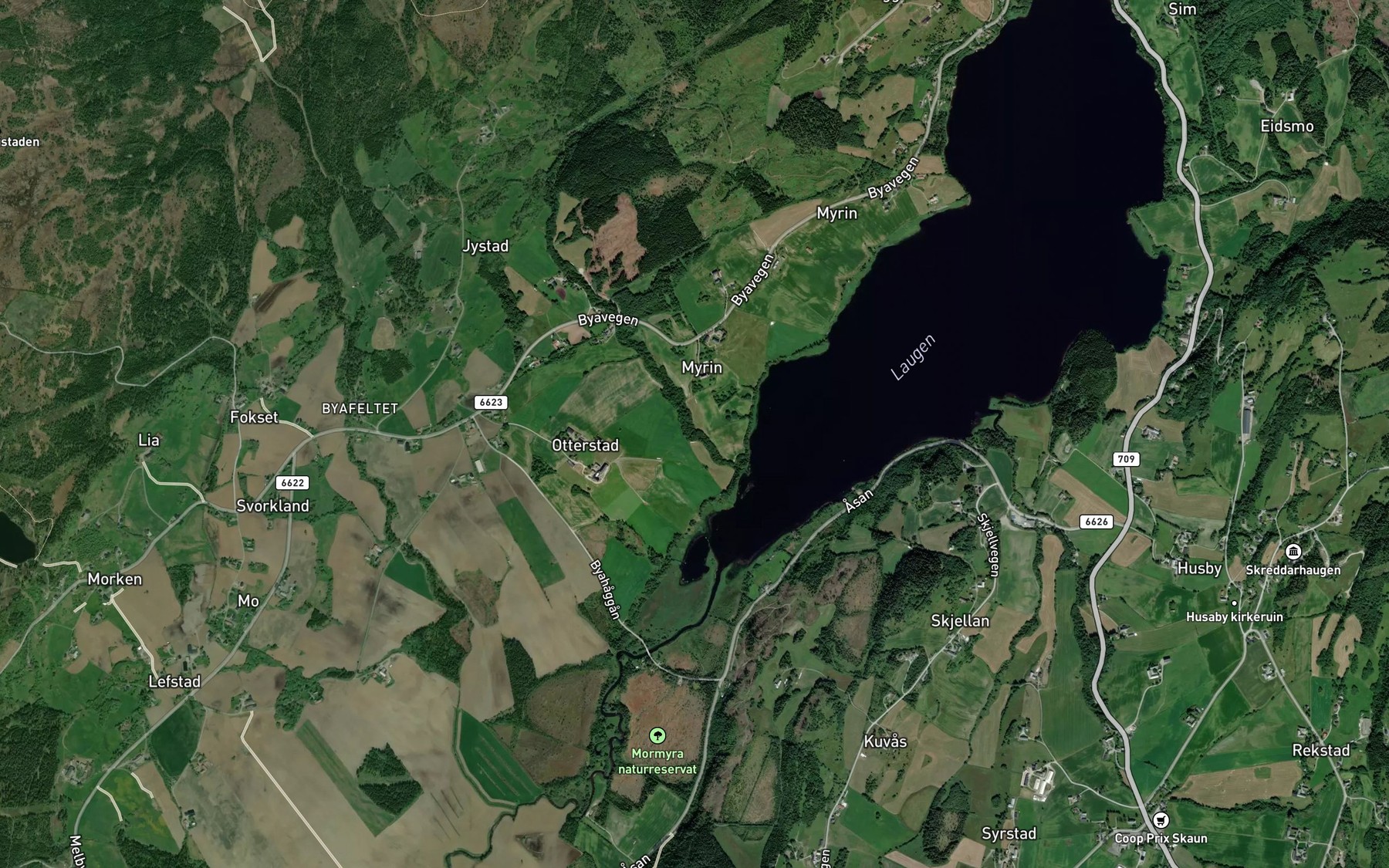 Satellite map of the Myrinsbekken