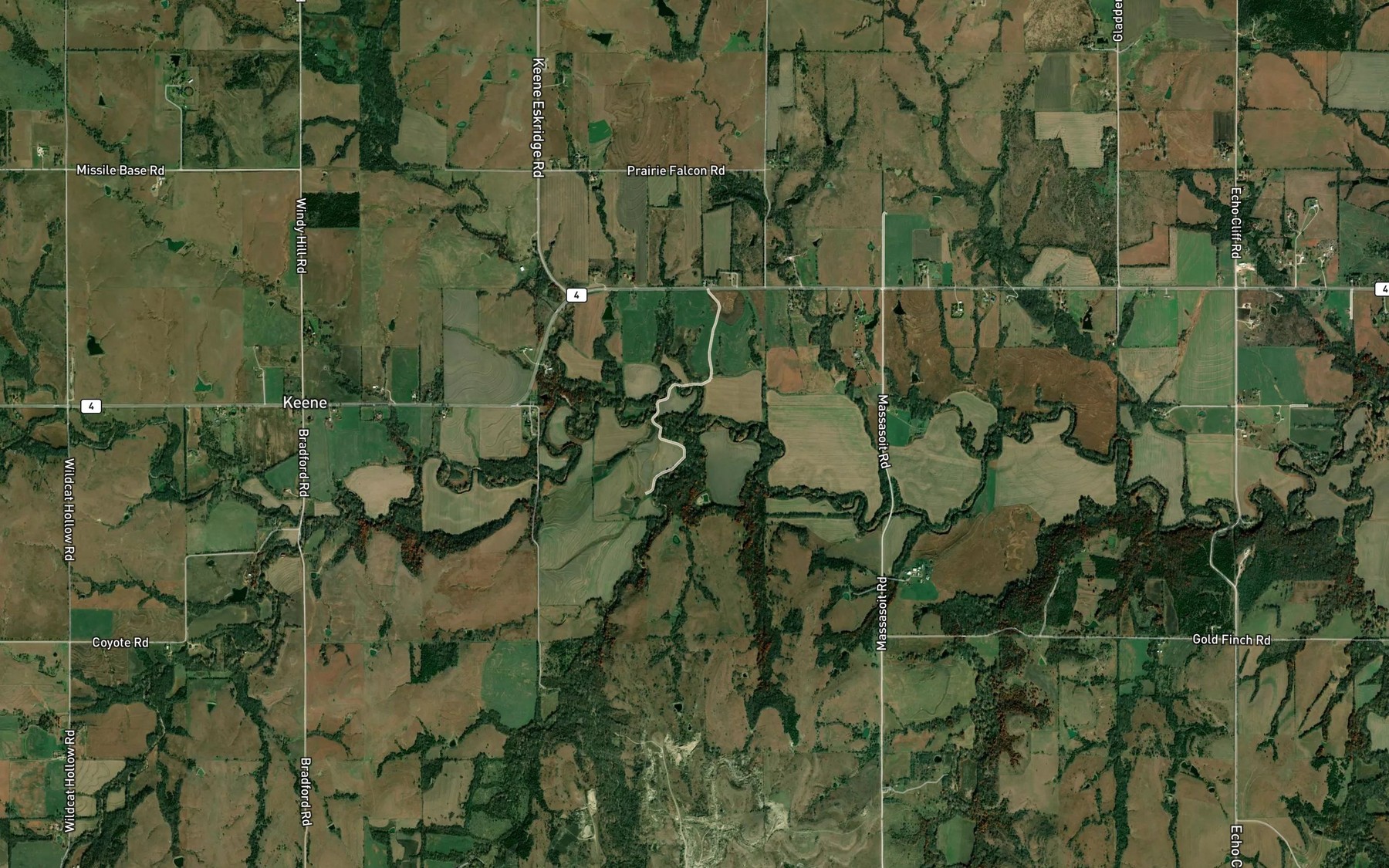 Satellite map of the Allen Branch