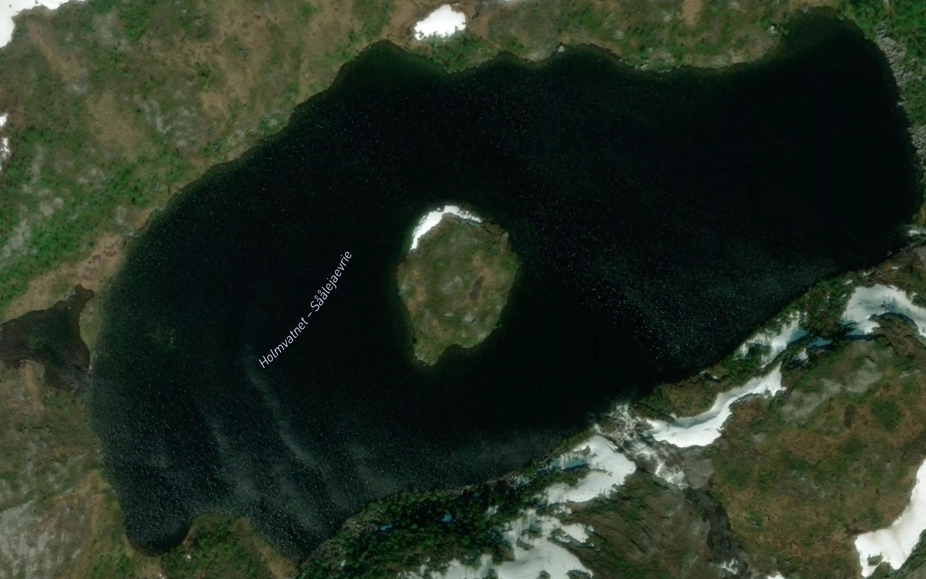 Satellite map of the Holmvatnet