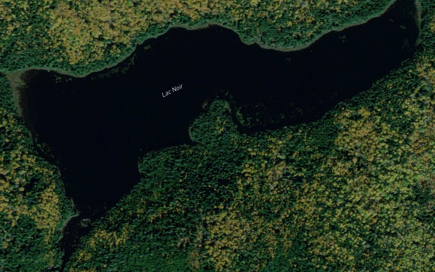 Satellite map of the Lac Noir