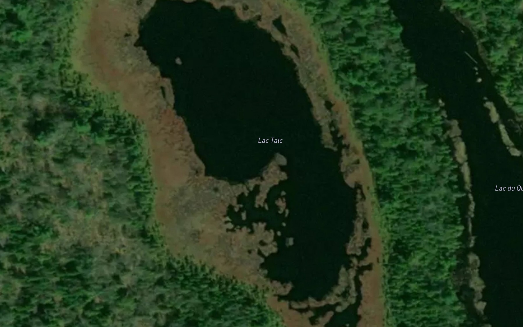 Satellite map of the Lac Talc