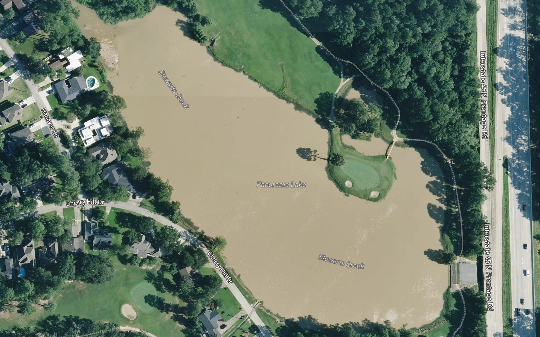 Satellite map of the Panorama Lake