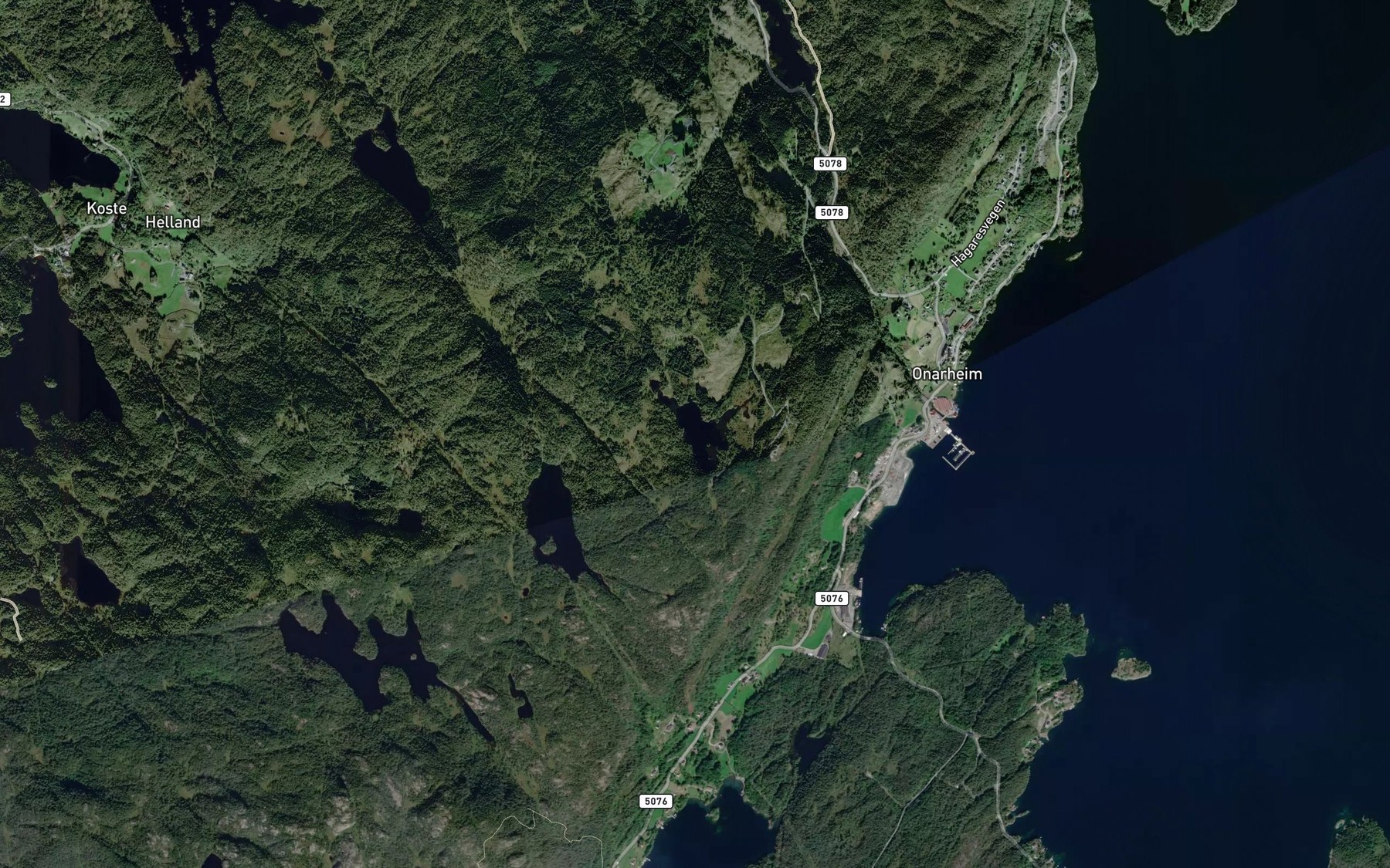 Satellite map of the Elsakervatnet